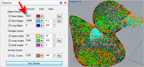 Diagnose reports over 1,200 gaps and open edges in this mesh! Diagnose reports over 1,200 gaps and open edges in this mesh!