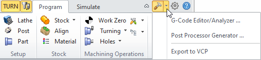 CAM System Utilities Menu Item