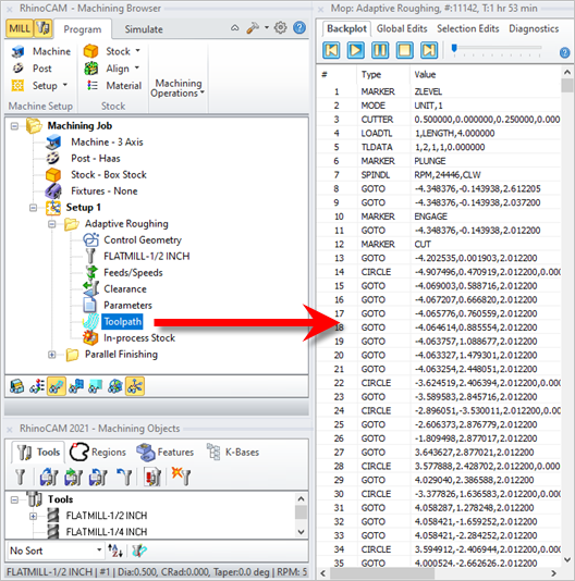 The Toolpath Editor