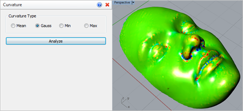 Gauss Curvature Analysis Results Gauss Curvature Analysis Results