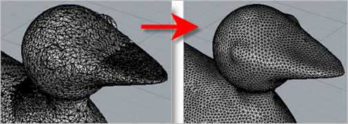 Mesh model prior to Remeshing
