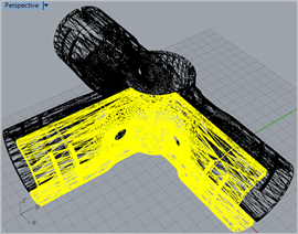 Original disconnected mesh