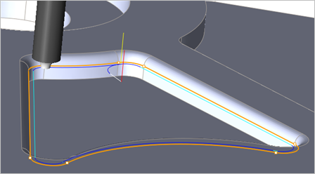 Filleting outer edges using a Corner Radius Mill