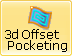 3D Offset Pocketing, 3 Axis menu icon