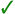 checkmark