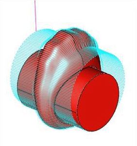 4th Axis Finishing Operation - Along Axis