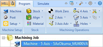Machine Tool Definition is now displayed under Machining Operations Browser Machine Tool Definition is now displayed under Machining Operations Browser