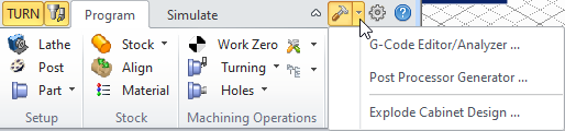 CAM System Utilities Menu Item