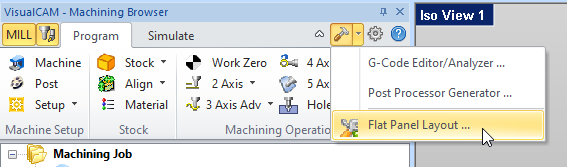 CAM System Utilities Menu Item - Premium Configuration shown