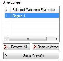Drive Curve(s), dialog Drive Curve(s), dialog