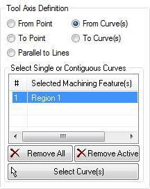Tool Axis Definition, dialog Tool Axis Definition, dialog