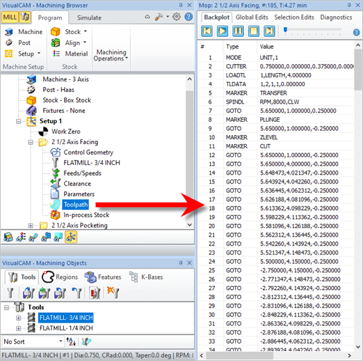 The Toolpath Editor