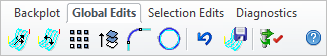 Global Edits tab, Toolpath Editor - Premium Configuration Shown Global Edits tab, Toolpath Editor - Premium Configuration Shown
