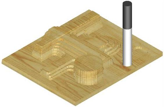 Example of Cut Material Simulation with Material Texture