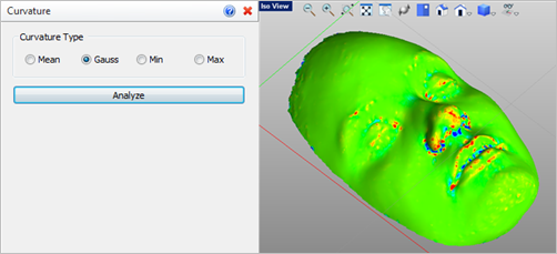 Gauss Curvature Analysis Results Gauss Curvature Analysis Results