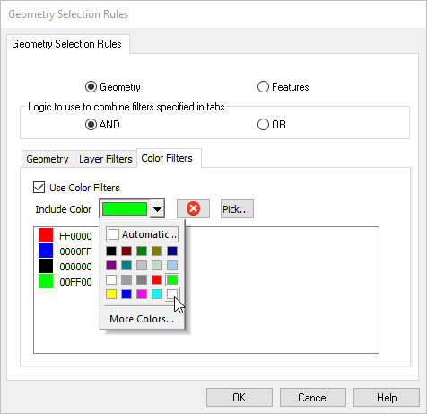 Color Filter Rules