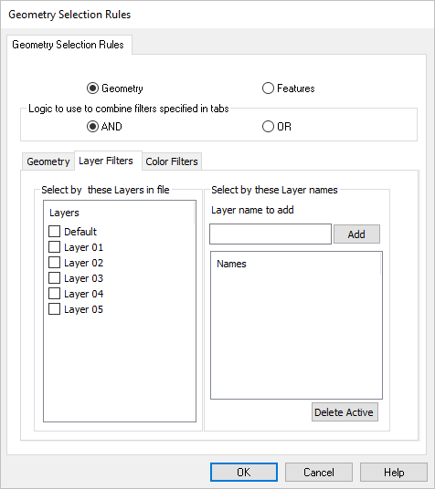 Layer Filter Rules