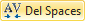 Delete space delimiters