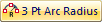 Create a 3 Point Arc Radius Dimension
