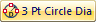 Create a 3-Point Circular Diameter Dimension
