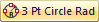 Create a 3-Point Circular Radius Dimension