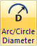 Create an Arc Circle/Diameter Dimension