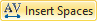 Insert spaces as delimiters