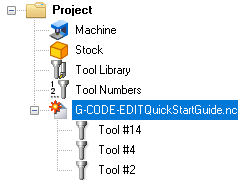 When a g-code file is flagged