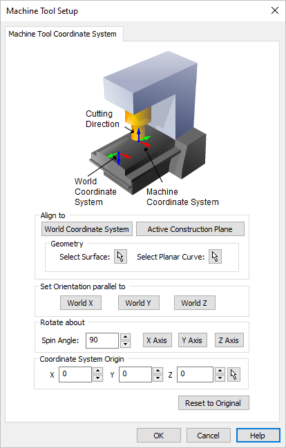 Dialog Box: Machine (MCS) Setup Dialog Box: Machine (MCS) Setup