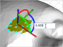 Enter translation Distance or Angle for rotation Enter translation Distance or Angle for rotation