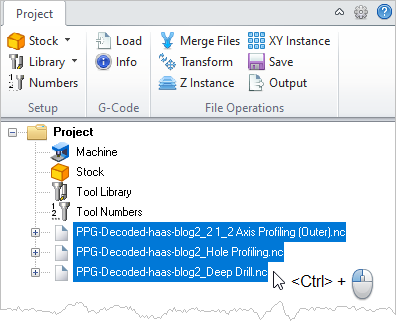 G-Code Browser: Merge Files menu item