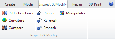 The Inspect & Modify tab