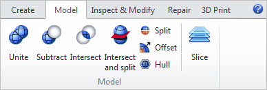 The Model tab