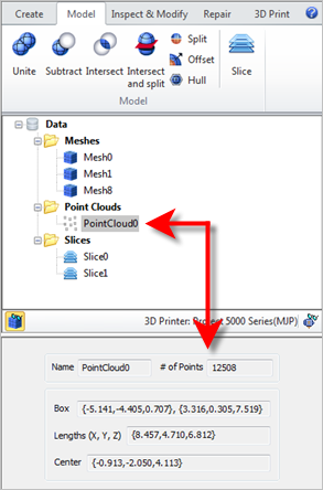 Point Cloud Data in 3DPrint Browser Point Cloud Data in 3DPrint Browser