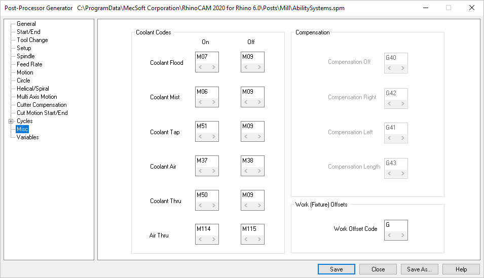 PPG Editor: Miscellaneous