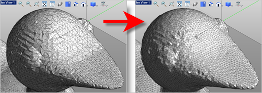 Mesh model prior to Remeshing