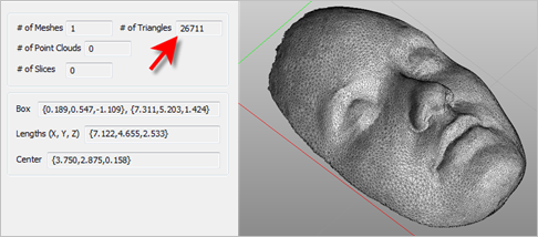 The VisualCAM Browser reports a total of 26,711 facets. The VisualCAM Browser reports a total of 26,711 facets.