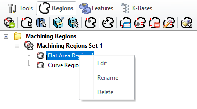 Right-click Options on a Tool Right-click Options on a Tool