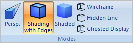 Display Ribbon Bar - Modes Pane