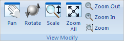 Display Ribbon Bar - View Modify Pane