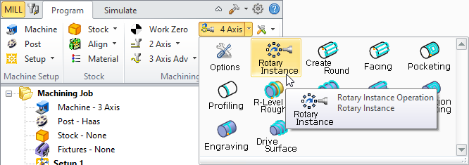 Rotary Instance Menu Item 