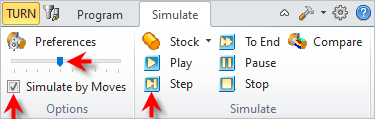 Simulate Tool Motions by Move