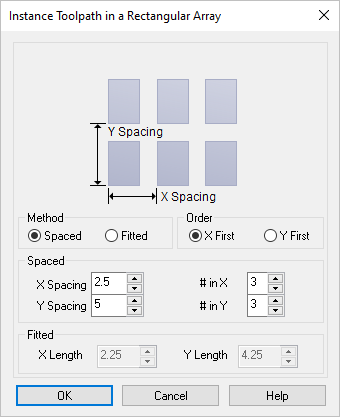 Dialog Box: XY Instance Dialog